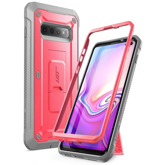Samsung Galaxy S10 Plus Case, SUPCASE Full-Body Dual Layer Rugged Holster & Kickstand Case Without Screen Protector for Samsung Galaxy S10 Plus (2019 Release), Unicorn Beetle Pro Series (Pink)