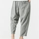 thumbnail image 5 of Pantalones largos para hombre, moda de verano, lisos, informales, con cintura elástica y bolsillos, 5 of 5