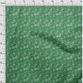thumbnail image 4 of oneOone Viscose Jersey Green Fabric Floral Diy Clothing Quilting Fabric Print Fabric By Yard 60 Inch Wide, 4 of 5