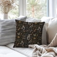 thumbnail image 3 of Moody Vintage Floral Botanical Pillow Covers 18x18, Flower Floral Room Decor, Retro Dark Cottagecore Rustic Nature Wildflower Plant Decorative Throw Pillow Covers, 3 of 6
