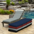 thumbnail image 6 of ARDEN Outdoor Chaise Lounge Cushion 72 x 21, Stone Grey Leala, 6 of 12
