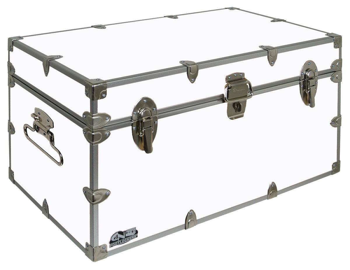 C&N Footlockers UnderGrad Storage Trunk College Dorm Chest Durable