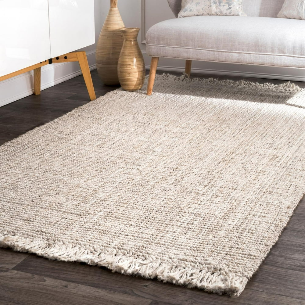 nuLOOM Hand Woven Chunky Loop Jute Area Rug