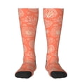 thumbnail image 2 of Picia Women Crew Soft Moisture-wicking Socks Beautiful Corals Pattern Design Cotton Socks, One Size fit All, 2 of 9