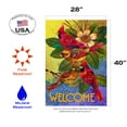 thumbnail image 2 of Toland Home Garden Cardinals And Magnolia bird Welcome Flag Double Sided 28x40 Inch, 2 of 5