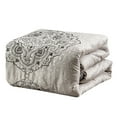 thumbnail image 6 of ESCA Polyester Microfiber 90'' x 90'' Queen Comforter Set - Gray, 6 of 6