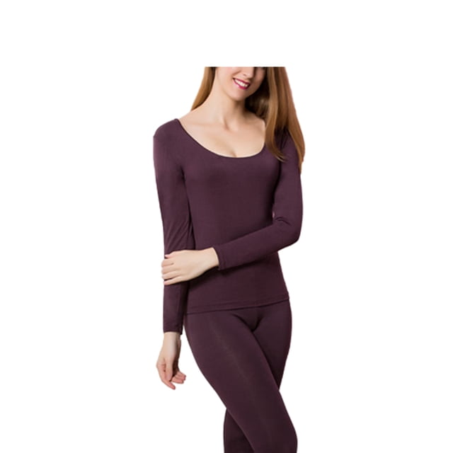 Guardurnaity Ropa de abrigo, ropa interior de invierno, camisa térmica, multicolor, a la moda, suave, flexible al tacto, accesorios para mujer, ropa femenina Ropa interior Café XXL Guardurnaity AP013669-07