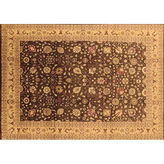 Ahgly Company Indoor Rectangle Oriental Brown Traditional Area Rugs, 4' x 6'