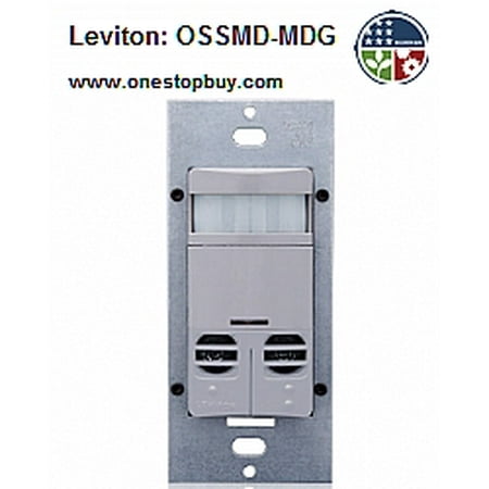 UPC 078477403099 product image for Leviton OSSMD-MDG Occupancy Sensor Decora Style Wall Switch PIR/Ultrasonic Auto/ | upcitemdb.com