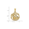 thumbnail image 2 of 14K Gold Shell Cluster In Circle Charm, 2 of 4