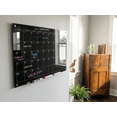 thumbnail image 6 of Audio-Visual Direct Glass Dry-Erase Calendar Whiteboard Set - 3' x 2' - (Magnetic, Black), 6 of 8
