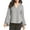 Grey - gray, variant on Karen Kane Womens Plaid Bell Sleeved Pullover Blouse, Grey, Medium