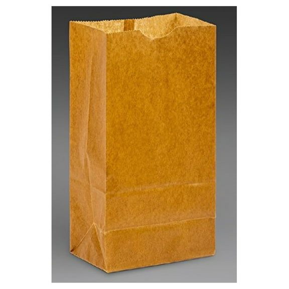 4# Waxed Bakery Bags, Natural Paper, 5" x 3-3/8" x 9-5/8" Size, 1000 Bags Per Case