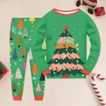 thumbnail image 2 of NOLDARES Toddler Pajamas Boys Girls Baby Pjs Sets Kids Snug fit 2pcs Long-Sleeve Fall Winter Sleepwear 6-12 Months 12-24 Months 2t 3t 4t 5t 6t 7t 8t 9t Children,Green,4-5 Y, 2 of 6