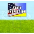 thumbnail image 1 of State Inspection (18" x 24") Yard Sign, Includes Metal Step Stake, 1 of 6