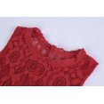 thumbnail image 2 of Womens Lace Crochet Sleeveless Tops Sexy Halter Hollow Out Nightout Tanks Blouse, 2 of 3