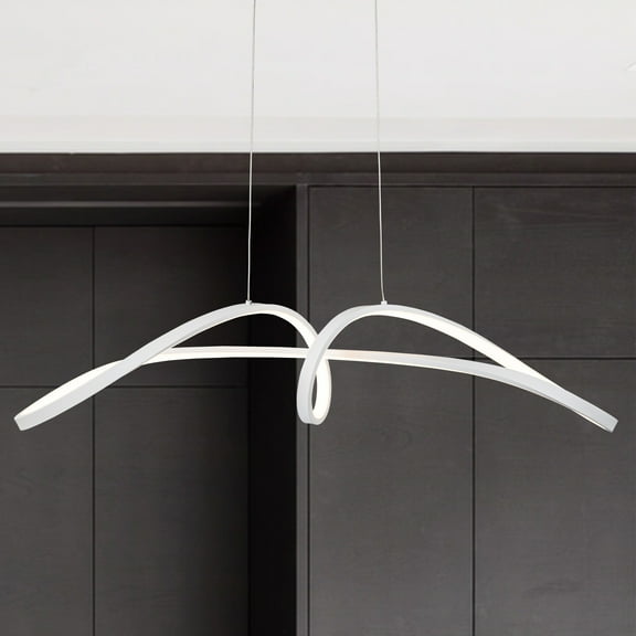 C Cattleya White Modern Dimmable LED Pendant Light