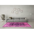 thumbnail image 3 of Ahgly Company Indoor Round Oriental Pink Industrial Area Rugs, 7' Round, 3 of 4