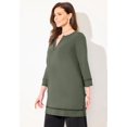 thumbnail image 2 of Catherines Women's Plus Size Suprema Studio Lattice Trim Tunic, 2 of 3