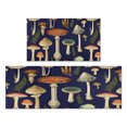 thumbnail image 1 of Aesthetically Pleasing Non-Slip Red Mushroom Kitchen Rugs & Mats, Set of 2, Cushioned - Adds Boho Style to Kitchen, Sink, Laundry, Bathroom - Great Home Decor, Sizes 17x30 & 17x47 inches, 1 of 7