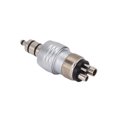 thumbnail image 4 of Accesorio De Turbina Dental Estándar, Adaptador De Pieza De Mano De Alta Velocidad De Cuatro Orificios De Acero Inoxidable Para Taladro Dental De Pieza De Mano YLSHRF Dental Handpiece Converter, 4 of 8