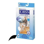 Jobst Opaque 15-20 Open Toe Thigh High Compression Stockings w/Dot Band Black Large