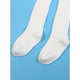 thumbnail image 6 of TiaoBug Baby Girls Tights Thick Leggings Cotton Stockings Pantyhose Warm Pants Knee High Sock White 4-6, 6 of 7