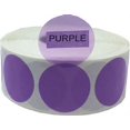 thumbnail image 1 of Purple Transparent Colored Circle Stickers | 1" Inch Round | 500 Pack, 1 of 1