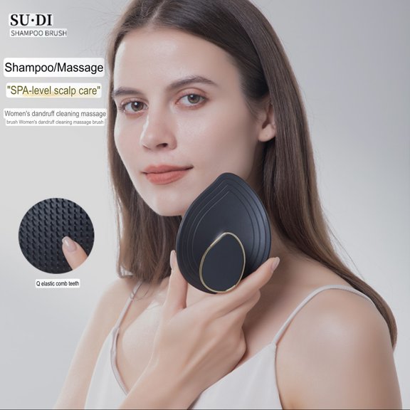 Scalp Exfoliator Summer Shampoo Comb, Hair Scalp Massager Exfoliating Brush, Bath Massage Comb for Daily Use Silicone Lightweight Personal Shower Tool