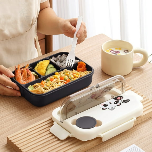 sruoe Bento Box, Lunch Boxes for Adults, bento box lunch, Portable Leakproof Heated Bento Container, Microwave Safe Heated Lunch Boxes for Storage Home Office Work Study, Plastic