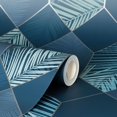 thumbnail image 3 of Fine Decor Miami Geometric Leaf Wallpaper, 3 of 3