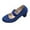 01 Blue, variant on Mary Jane Shoes Women,Velour Dirndl Straps Elegant Dance Ankle Heel Party Mary Jane Shoes for Weddings Celebrations, Mary Janes,02 Red,6