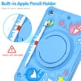 thumbnail image 4 of Case For iPad 7/8/9 Generation 10.2" (2019/2020/2021) Multi-Protective Cute Soft Bubbles Cover, With 360 Degree Rotating Stand and Shoulder Strap, 4 of 12