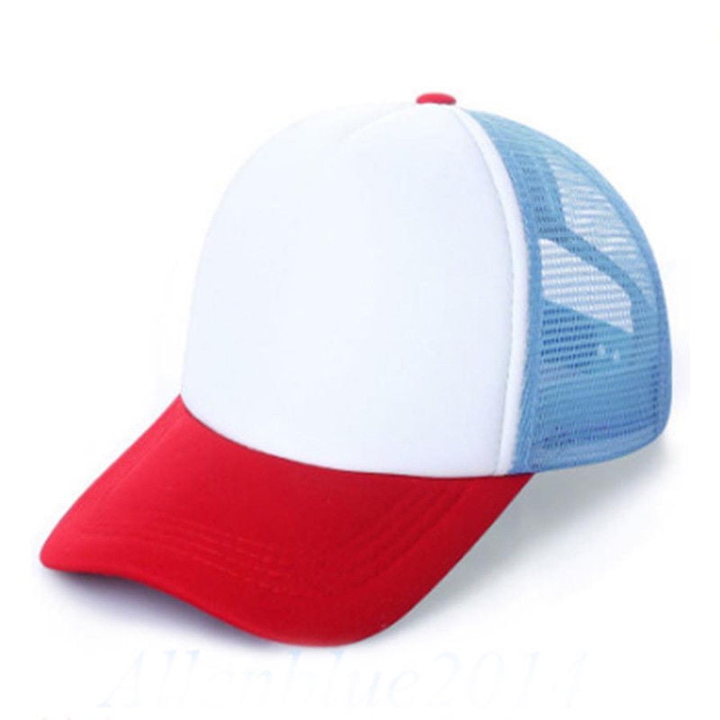 red white and blue baseball hats