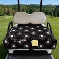 thumbnail image 2 of HUIACONG Black Golf Club Golf Cart Seat Covers Breathable Portable 2 Person Seats Cover Club Car Anti-Slip Easy to Install Fit Most Cars EZGO Yamaha Club Car, 2 of 7