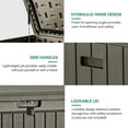 thumbnail image 6 of 90 Gallon Large Patio Deck Box with Side Handles Outdoor Double-Wall Storage box, 6 of 6