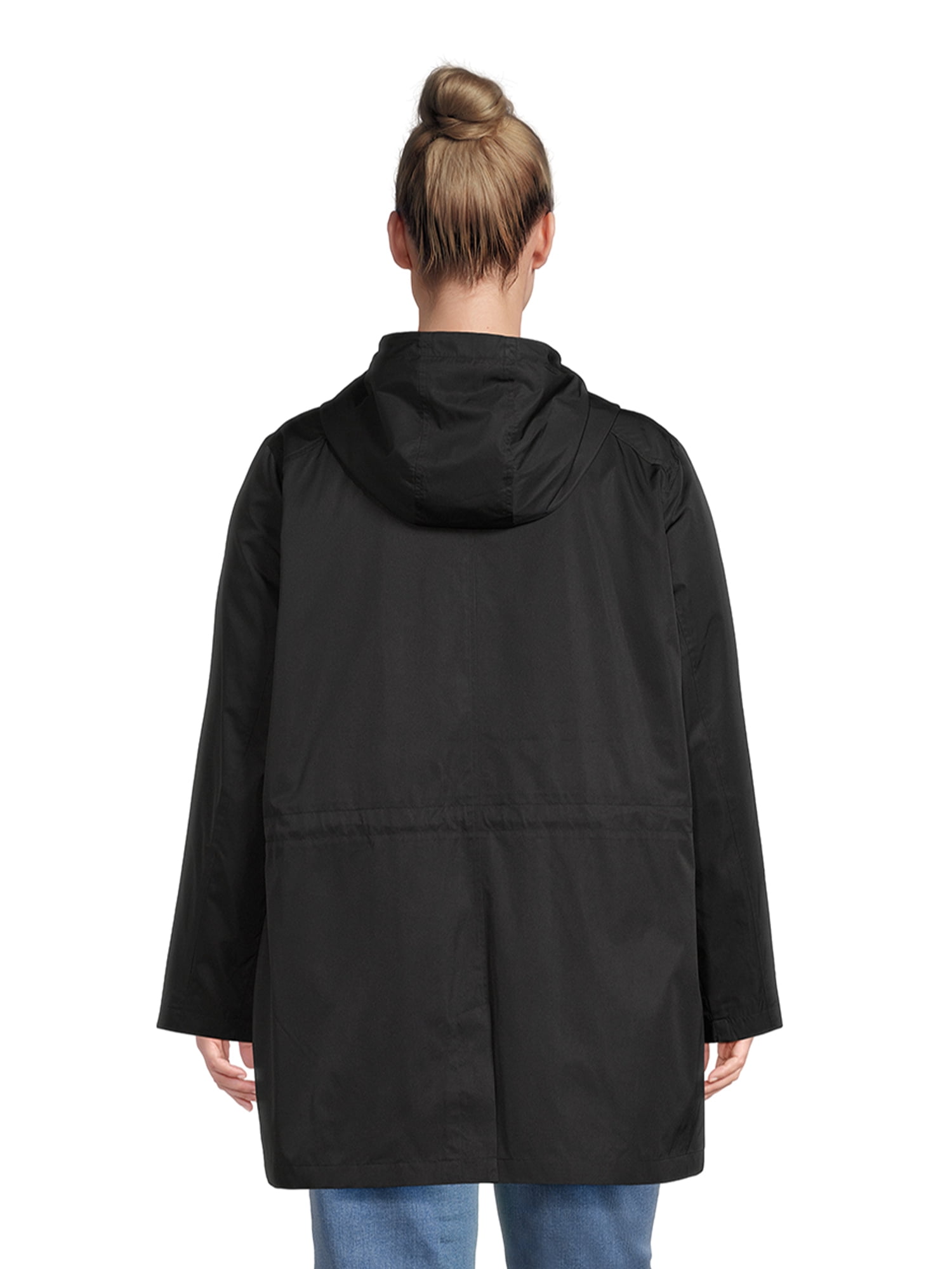 Time and Tru Women's Lightweight Anorak Jacket with Hood, Sizes XS-3X