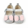 thumbnail image 6 of TAIAOJING Girls Dress Shoes Single Bowknot Paillette First Walkers Toddler Sandals Princess Non-Slip Shoe, 6 of 9