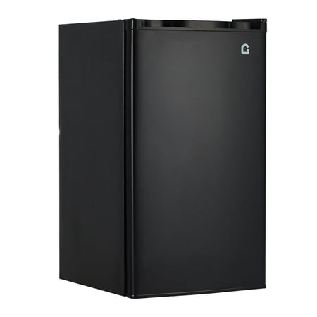 3.2 Cu.Ft Mini Fridge with Freezer  Single Door Compact Refrigerator  Energy Saving  Small Fridge Adjustable Thermostat Control  Mini fridge for Bedroom  Dorm  Office  Black