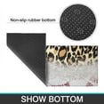 thumbnail image 6 of Leopard Print and Baseballs Pattern Kitchen Rugs Sets Of 2,Anti Fatigue Kitchen Mat Rugs Non Slip Washable,Decorative Kitchen Floor Mats for Kitchen,Sink,Laundry,17"x30"+17"x47", 6 of 7