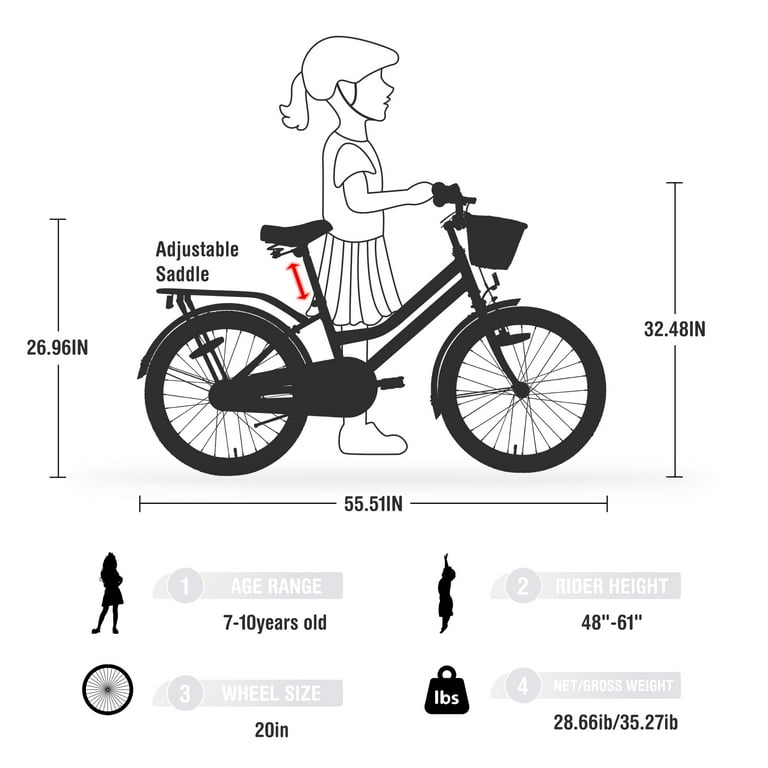 Bike size for shop 48 inch girl