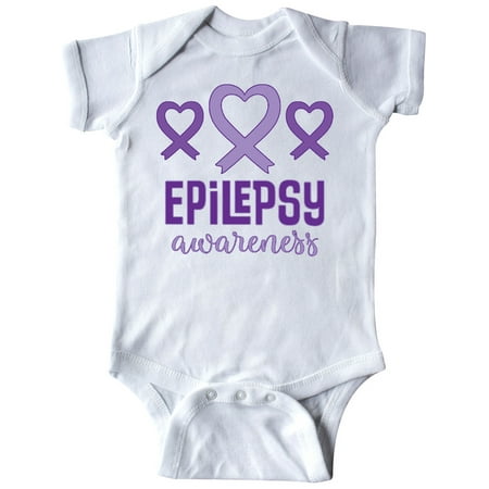 

Inktastic Epilepsy Awareness Month Ribbon Gift Baby Girl Bodysuit