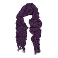 thumbnail image 1 of Womens Ruffled Trip Scarf - Purple, 1 of 2