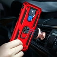 thumbnail image 5 of for Moto G Play 2021 Case, Moto G Play 2021 Phone Case with HD Screen Protector, Military Grade Protective Cases with Ring for Moto G Play 2021 (Red), 5 of 12