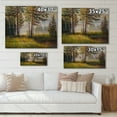 thumbnail image 4 of Designart 'Subtle Sunset Light Through The Trees III' Lake House Print on Natural Pine Wood, 4 of 5