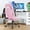 Pink, variant on Nextay Gaming Chair, Ergonomic Office Leather Racing Chair with Flip-up Armrest, Black Blue