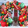 thumbnail image 4 of Kit de guirnaldas navideñas con globos de Isndare, color rojo, verde y dorado, 104 unidades, 4 of 7