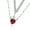 Silver, variant on Heart Swords Necklace with Adjustable Length Fashion Accessories for Women Men