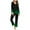 Green, variant on XuJwPNcy Two Piece Pajama Sets for Women V Neck Long Sleeve Top with Wide Leg Pant Sleepwear Pjs Outfits