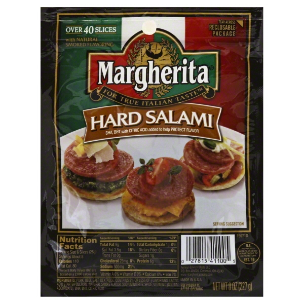 Armour Eckrich Meats Margherita Salami, 8 oz